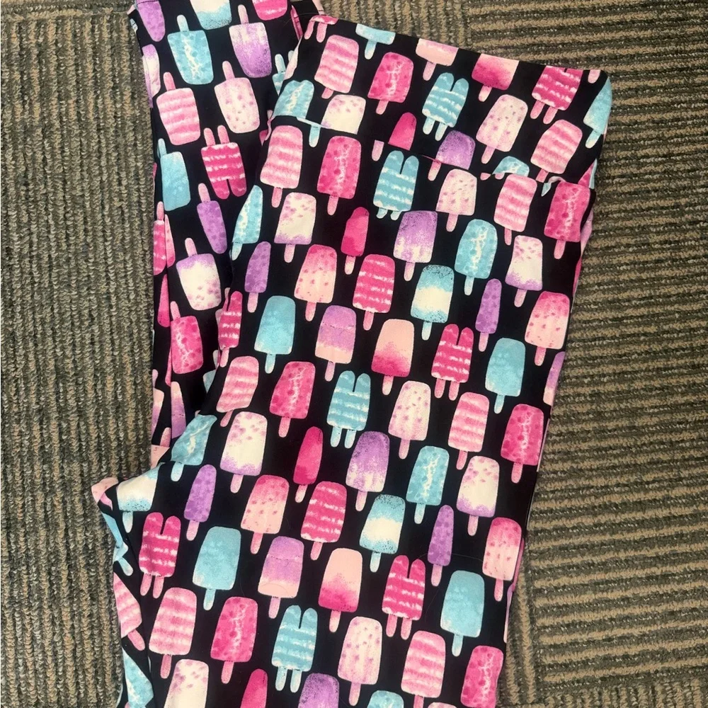 NWOT LuLaRoe Popsicle Print leggings Sz TC2 - Picture 2 of 3